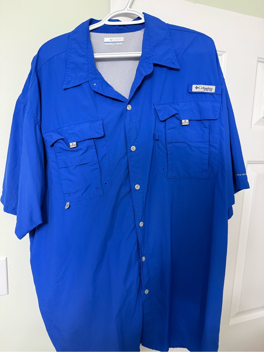 Columbia Men’s Short-Sleeve Button-Down Shirt - Blue